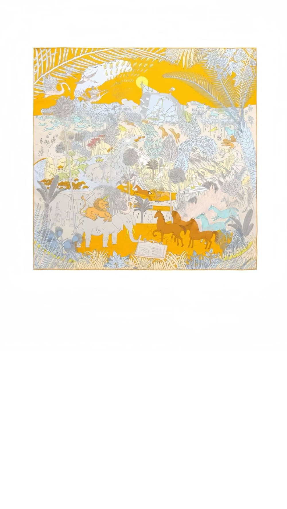 에르메스 Le Carnaval des Animaux 숄 140