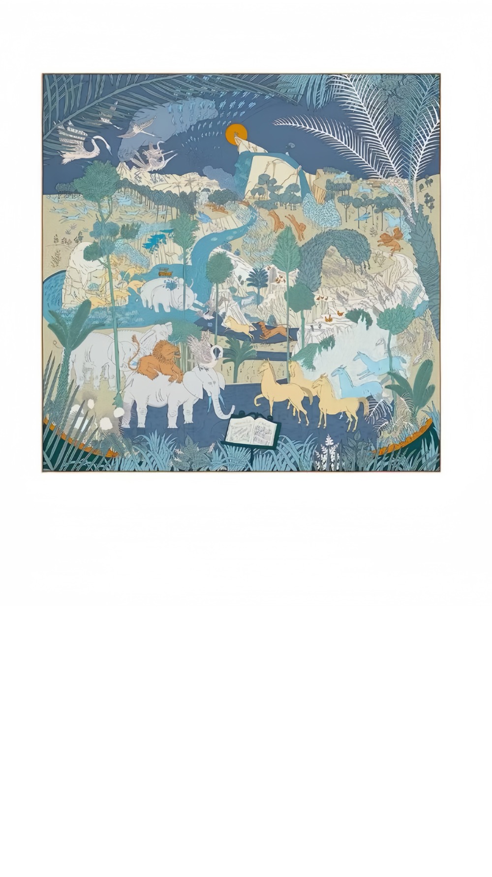 에르메스 Le Carnaval des Animaux 숄 140