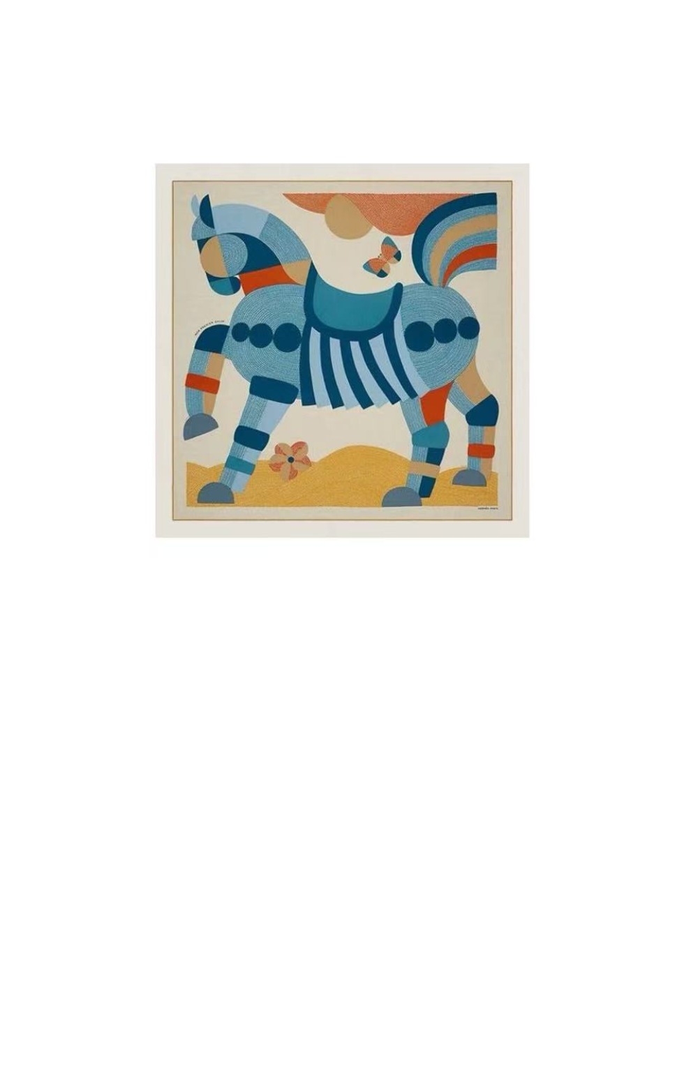 에르메스 small horse jump 숄 140