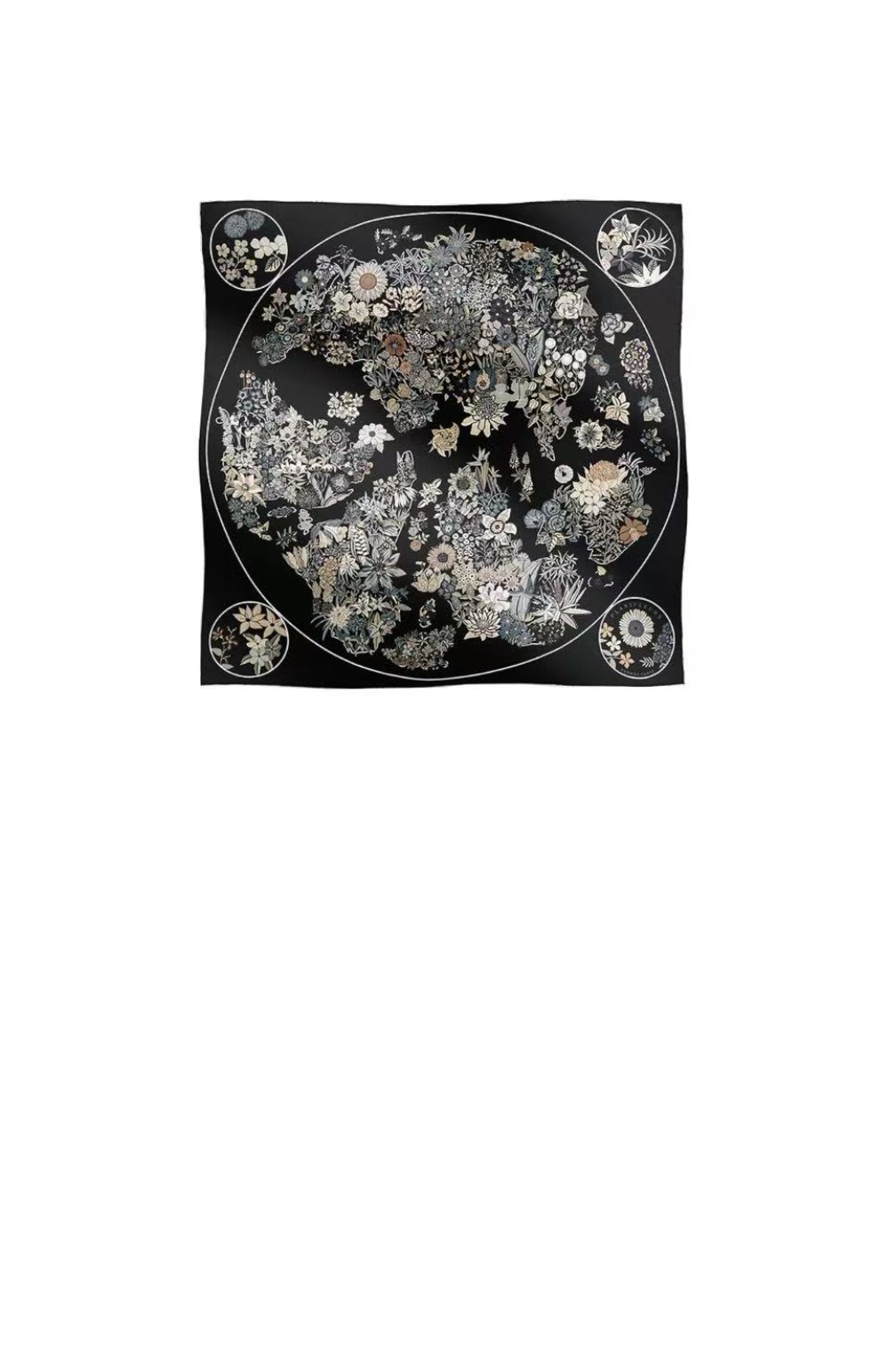 에르메스 Planifleurs 스카프 90