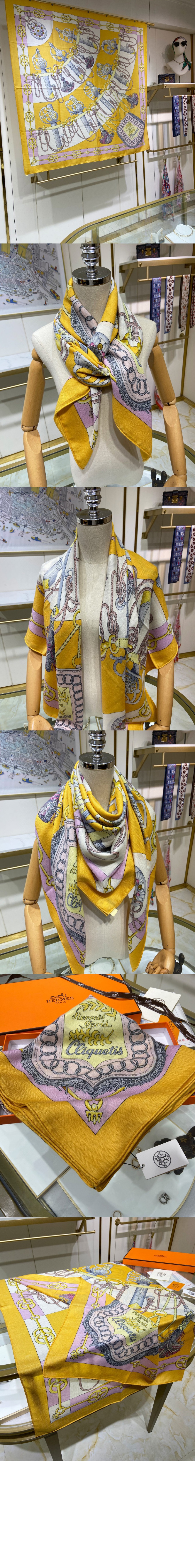 에르메스 an archipelago march 스카프 90