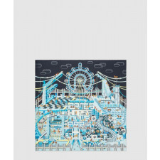 에르메스 Horse Racing Club 스카프 90