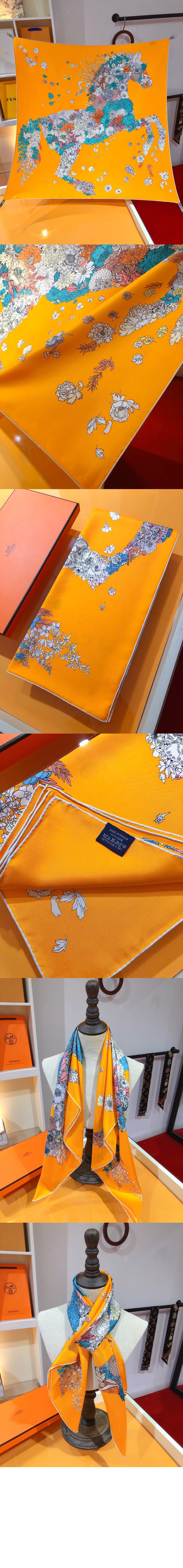 에르메스 Robe Legere 스카프 90