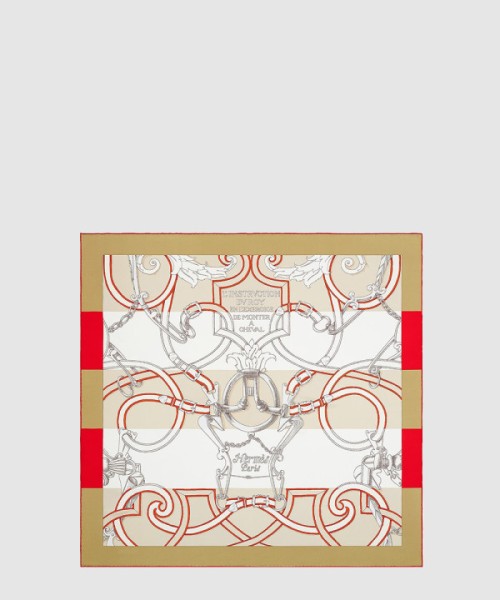 에르메스 Equestrian Instruction Striped Edition 스카프 90