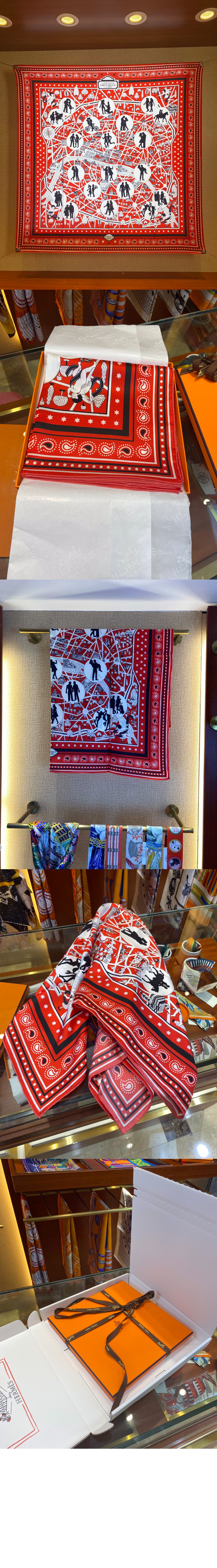 에르메스 Love in Paris 스카프 90