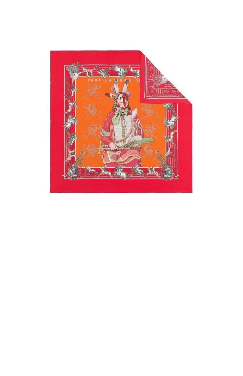 에르메스 Chief Pawnee 스카프 90