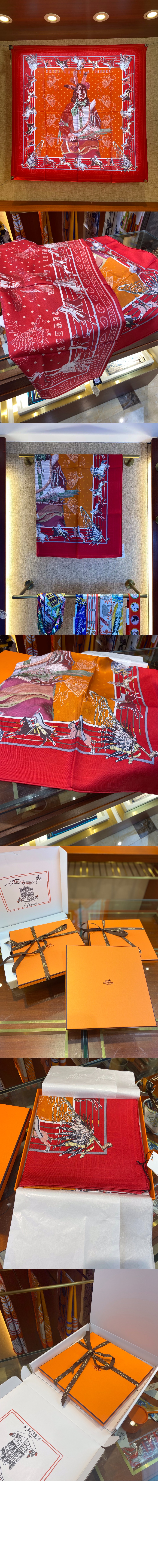 에르메스 Chief Pawnee 스카프 90