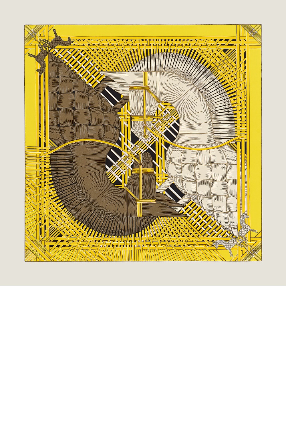 에르메스 Masan & Masan 스카프 90