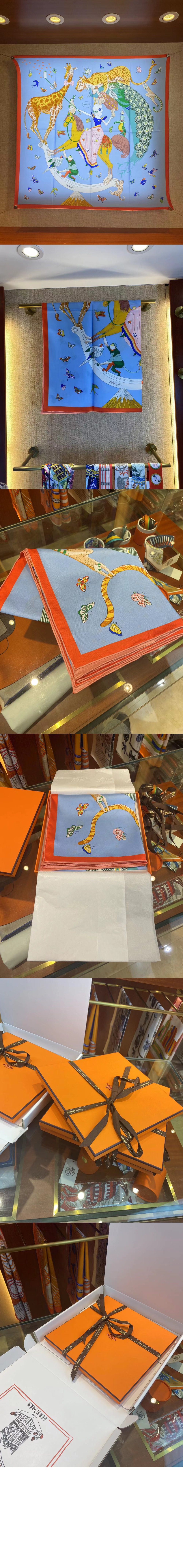 에르메스 A fairy riding a horse taking a selfie 스카프 90