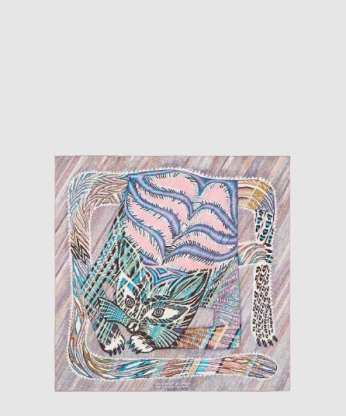 에르메스 Le Chat Carre 스카프 90