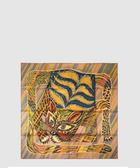 에르메스 Le Chat Carre 스카프 90