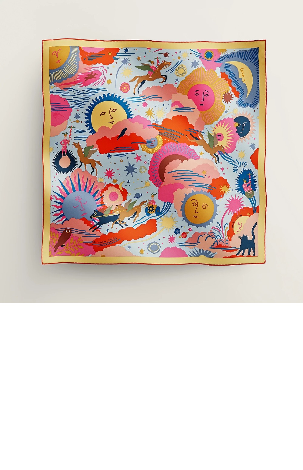 에르메스 Au Royaume d'Helios 스카프 90