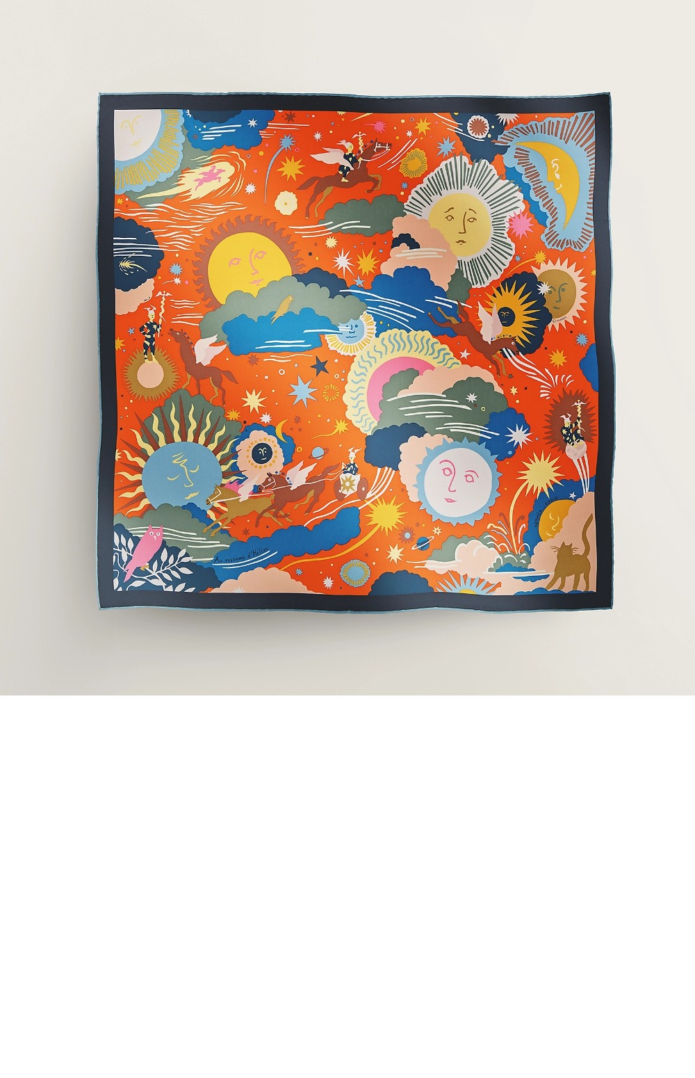 에르메스 Au Royaume d'Helios 스카프 90