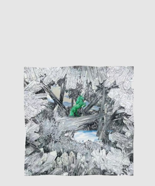 에르메스 La Vallee de Cristal 스카프 90