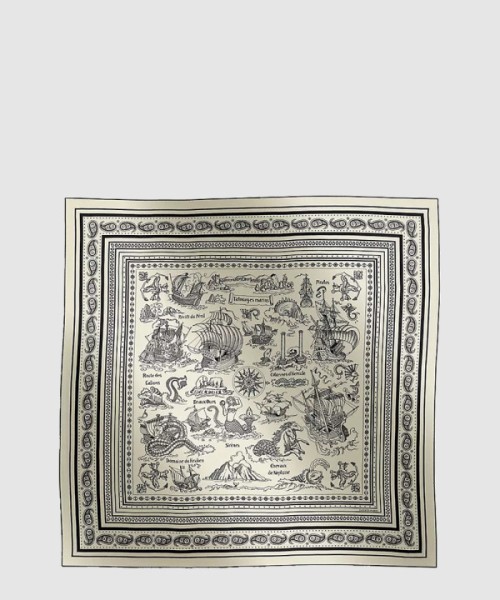 에르메스 Tatouages Marins Bandana 숄 140