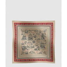 에르메스 Tatouages Marins Bandana 숄 140