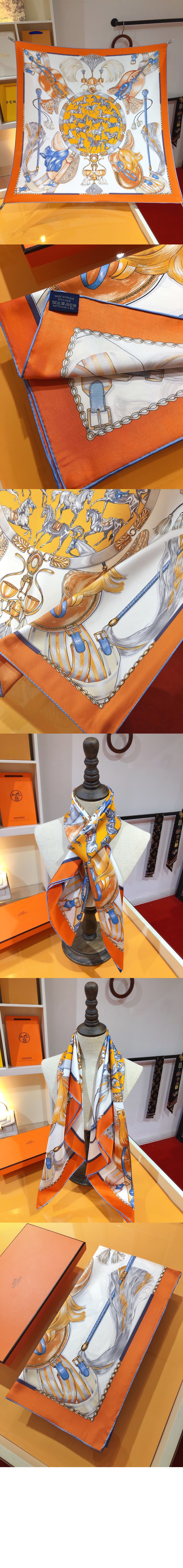 에르메스 Cavalcade 스카프 90