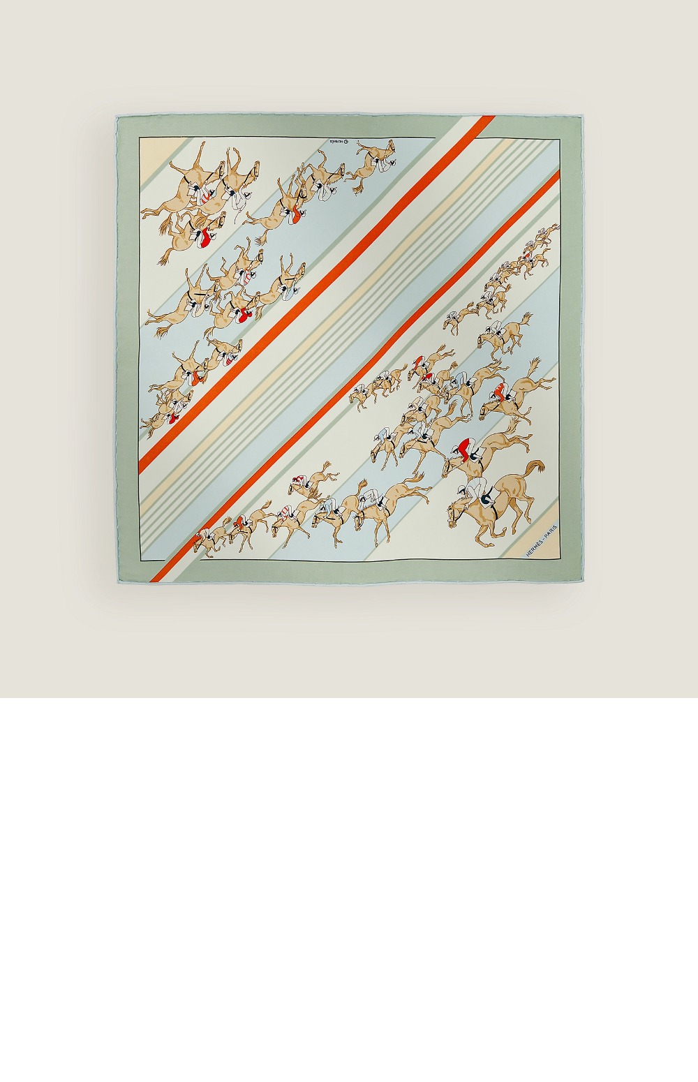 에르메스 Les Courses 스카프 90