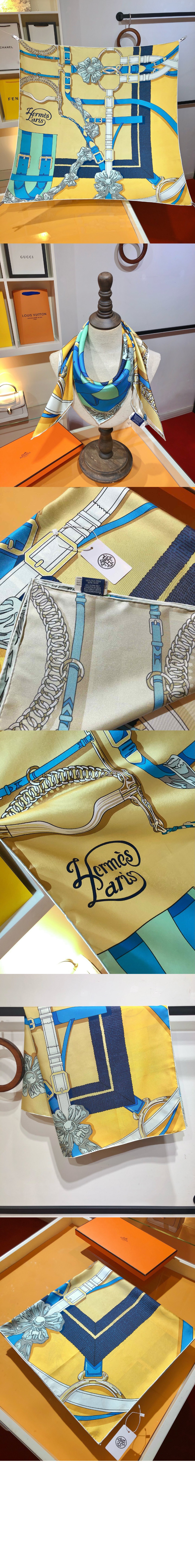 에르메스 Grand Manege Detail 스카프 90