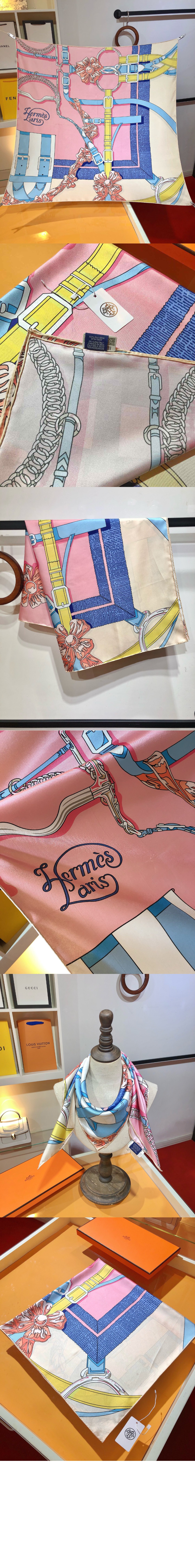 에르메스 Grand Manege Detail 스카프 90