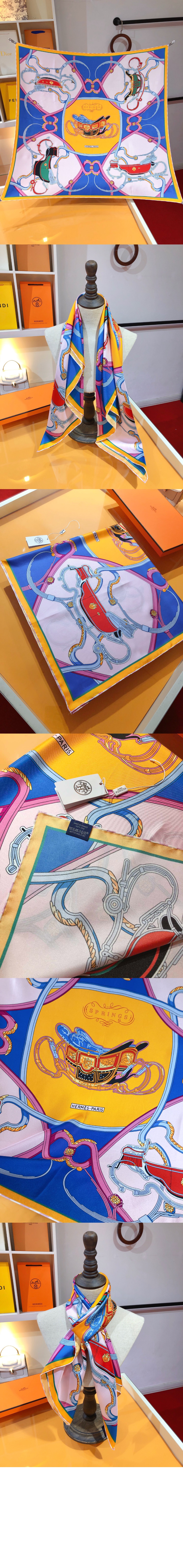 에르메스 Springs Remix Scarf 스카프 90