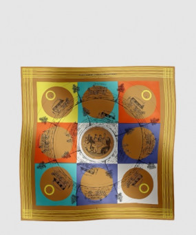 에르메스 Jeu des Omnibus et Dames Blanches au Tampon 스카프 140