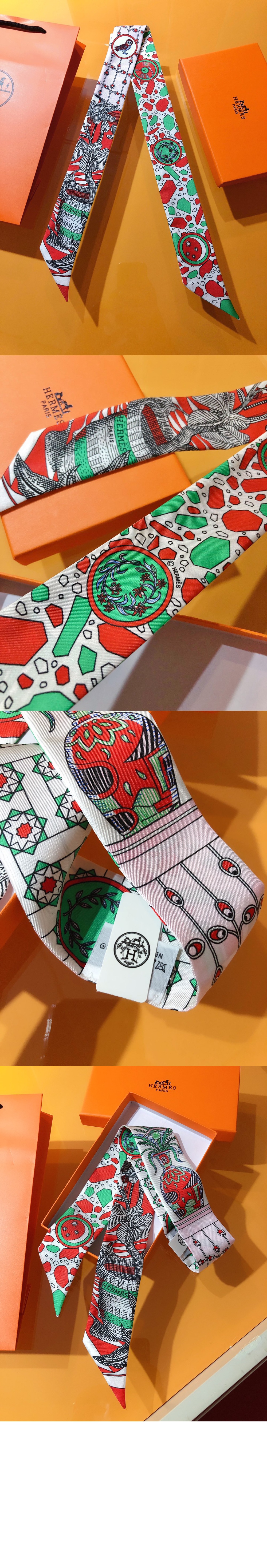 에르메스 La Danse des Amazones twilly 트윌리