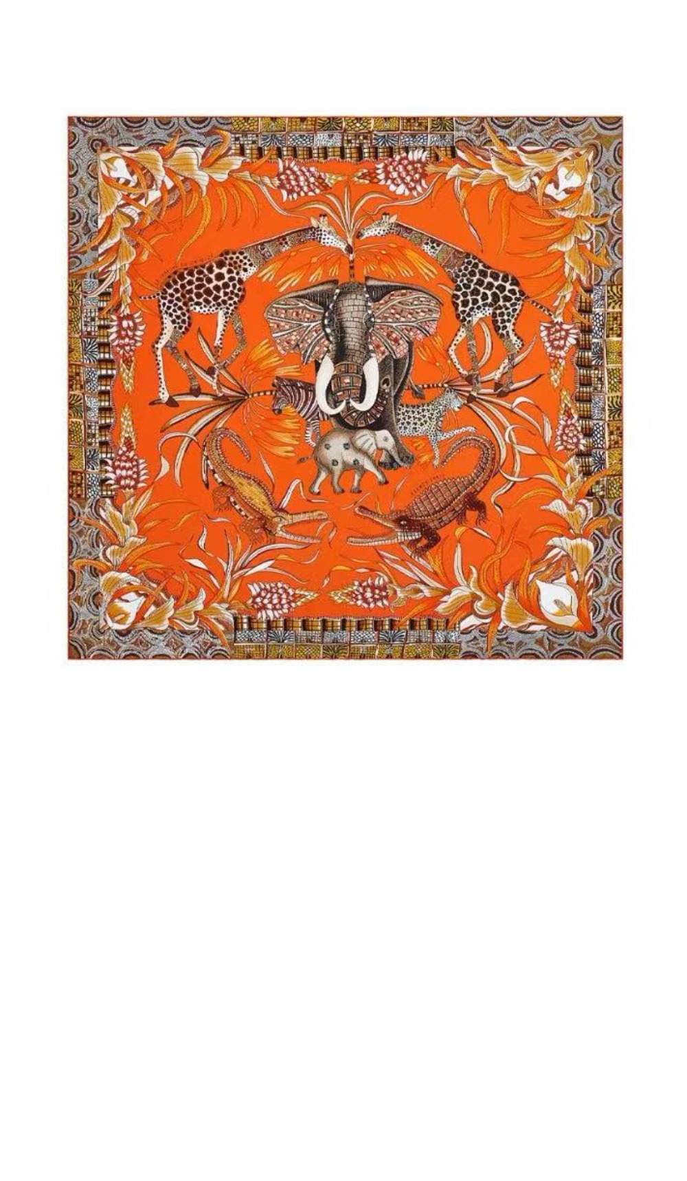 에르메스 Zambezi River Festival 스카프 90