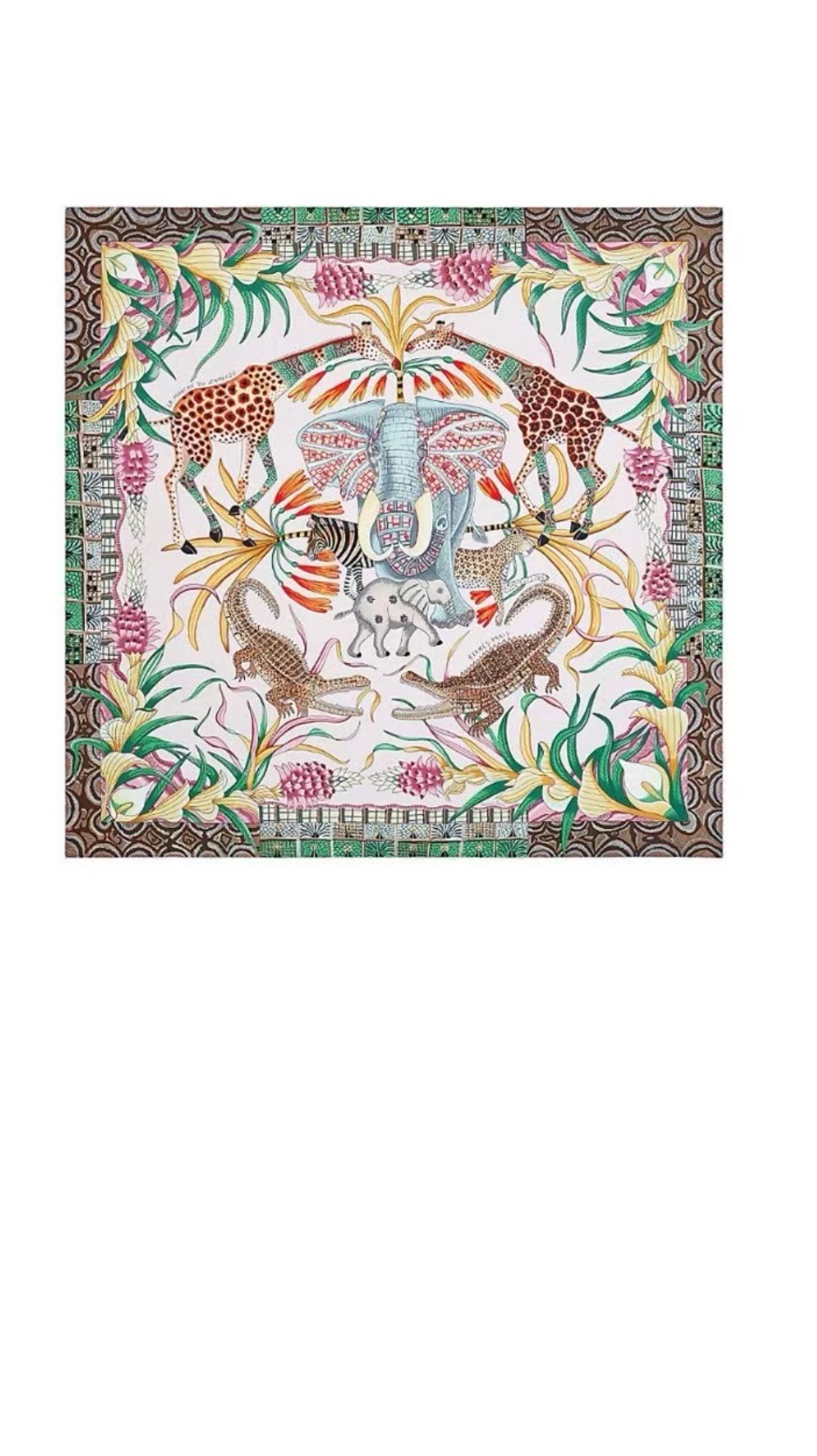 에르메스 Zambezi River Festival 스카프 90