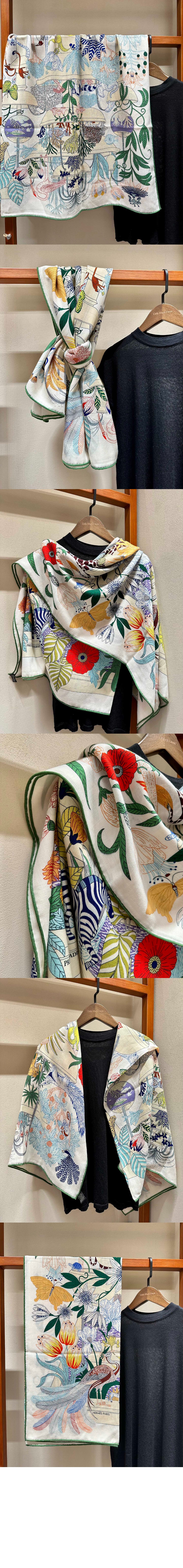 에르메스 Precious Paradise 스카프 140