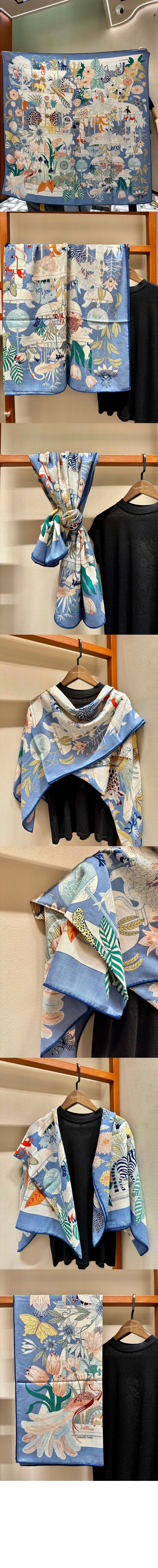 에르메스 Precious Paradise 스카프 140