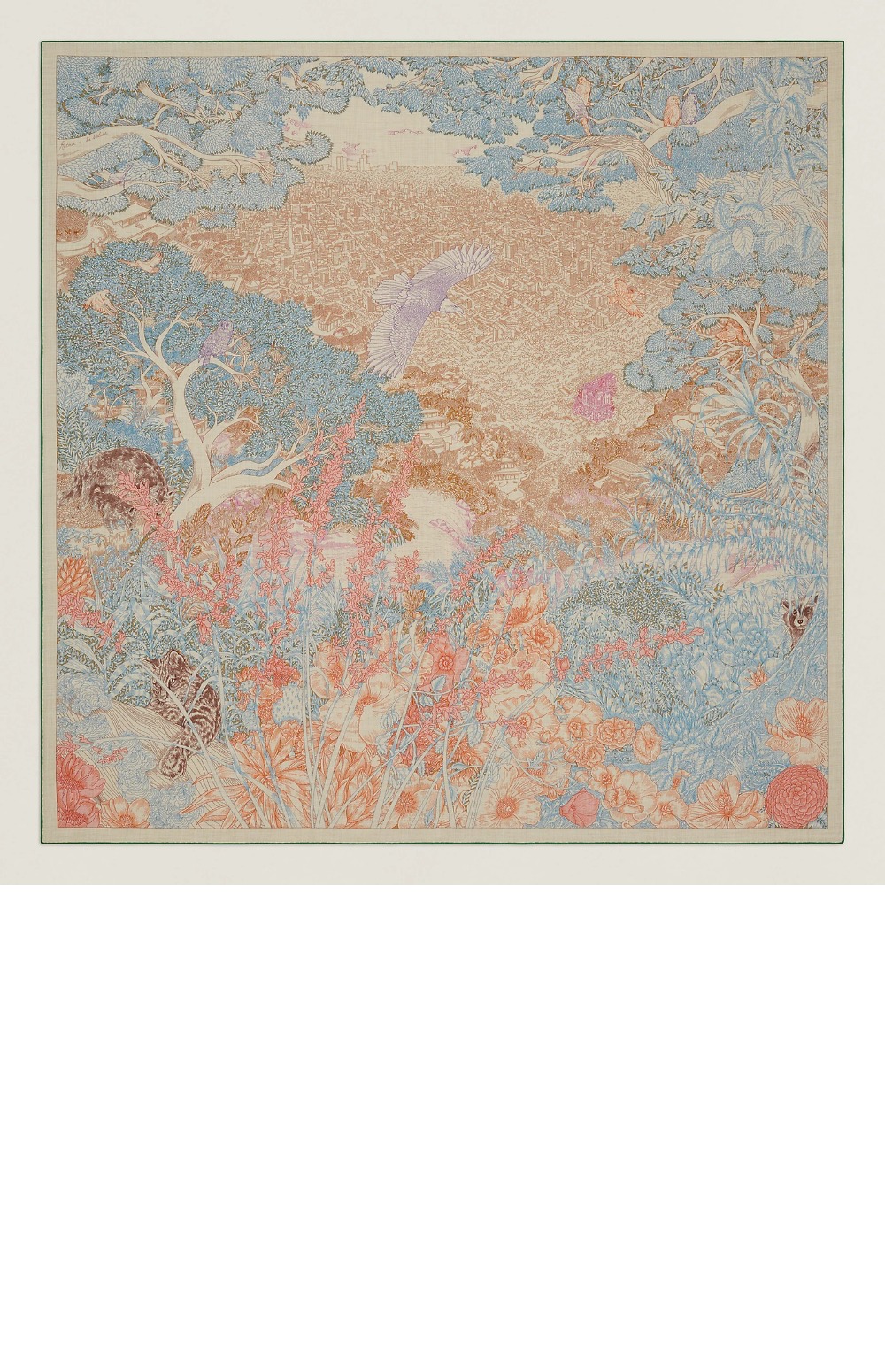 에르메스 Retour a la Nature 숄 140