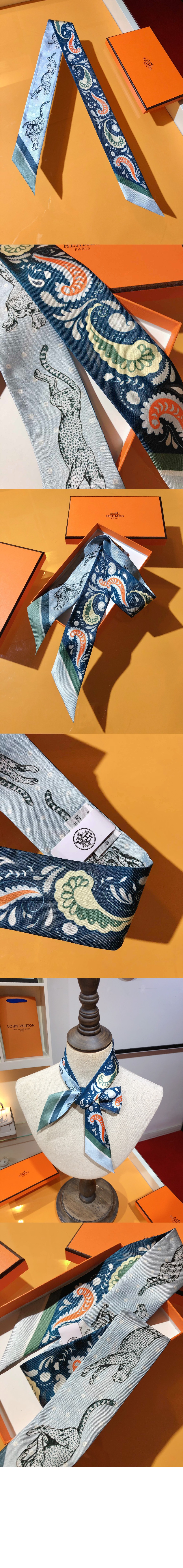 에르메스 Guepards Bandana 트윌리