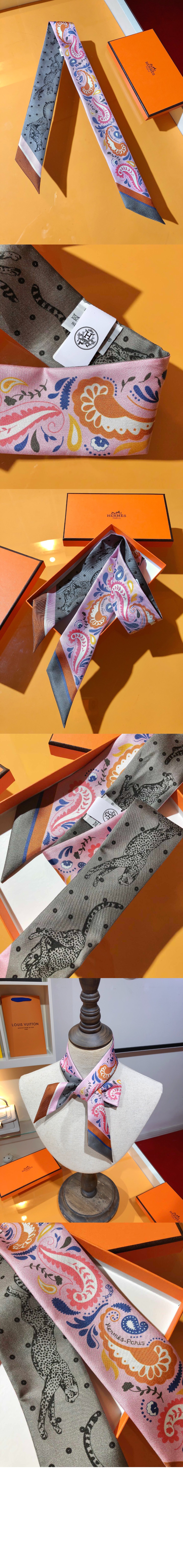 에르메스 Guepards Bandana 트윌리