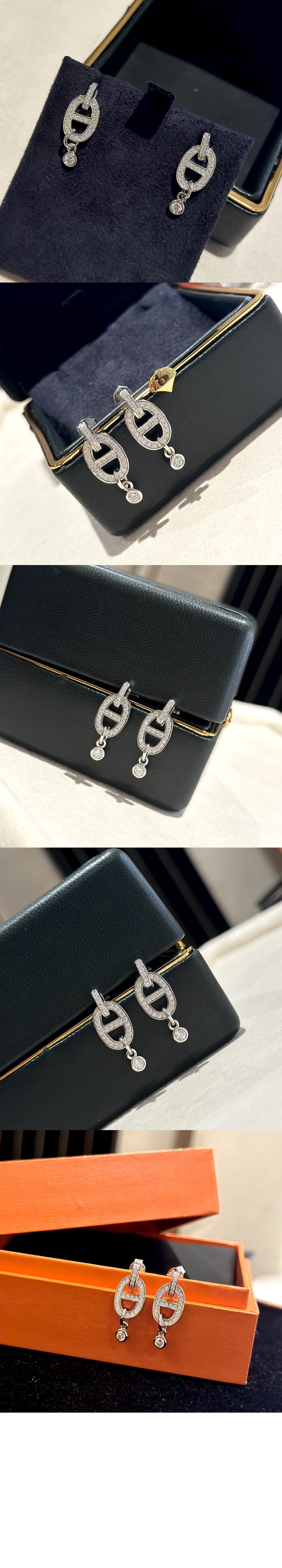 에르메스 Chaine d'ancre Chaos 이어링