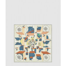 에르메스 Jumping Spring 스카프 90