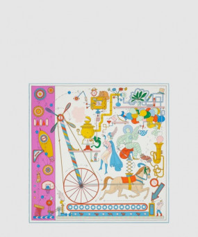 에르메스 Afternoon Tea for Two 스카프 90