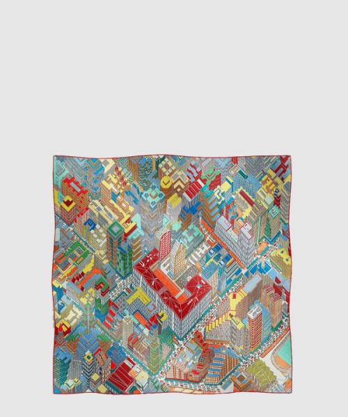 에르메스 Pantin City 스카프 90