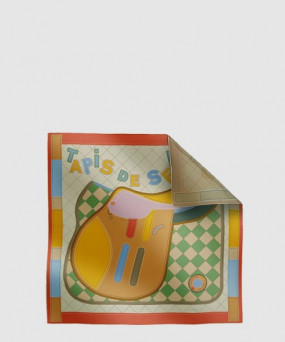 에르메스 Tapis de Selle 더블 페이스 스카프 90