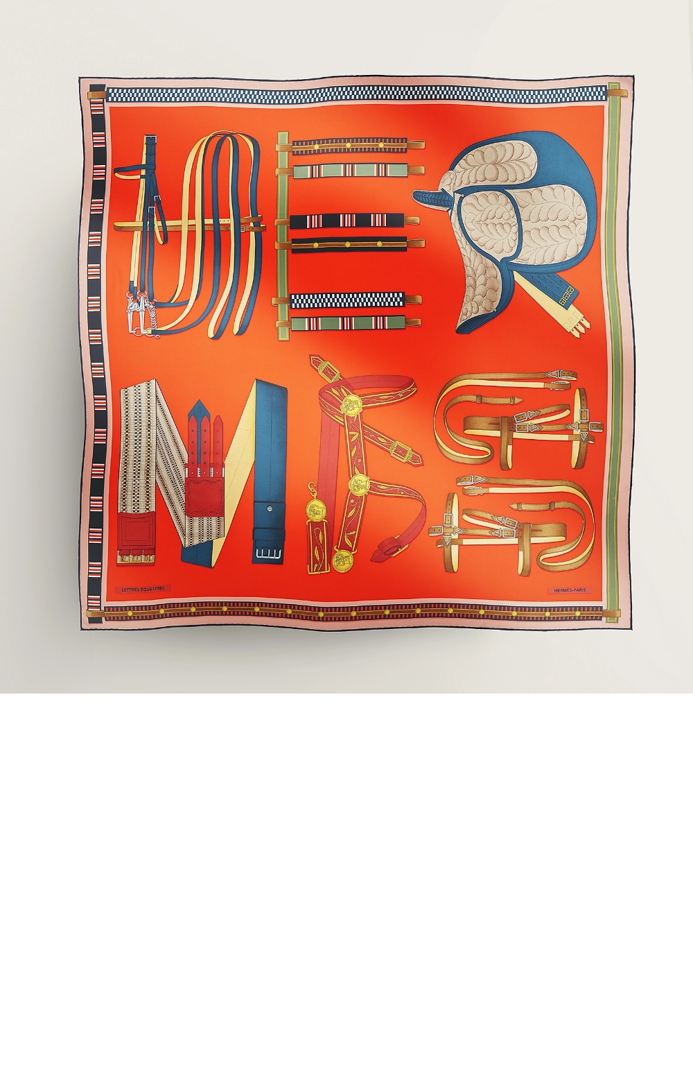 에르메스 Planifleurs 스카프 90