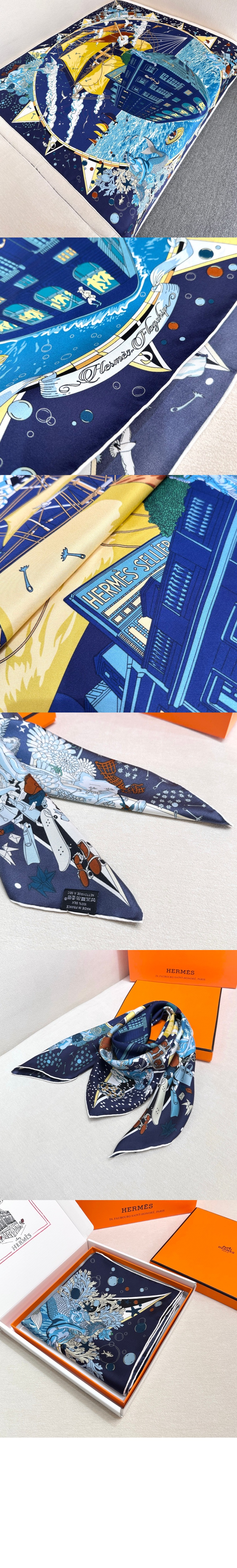 에르메스 Hermes Flagship 스카프 90