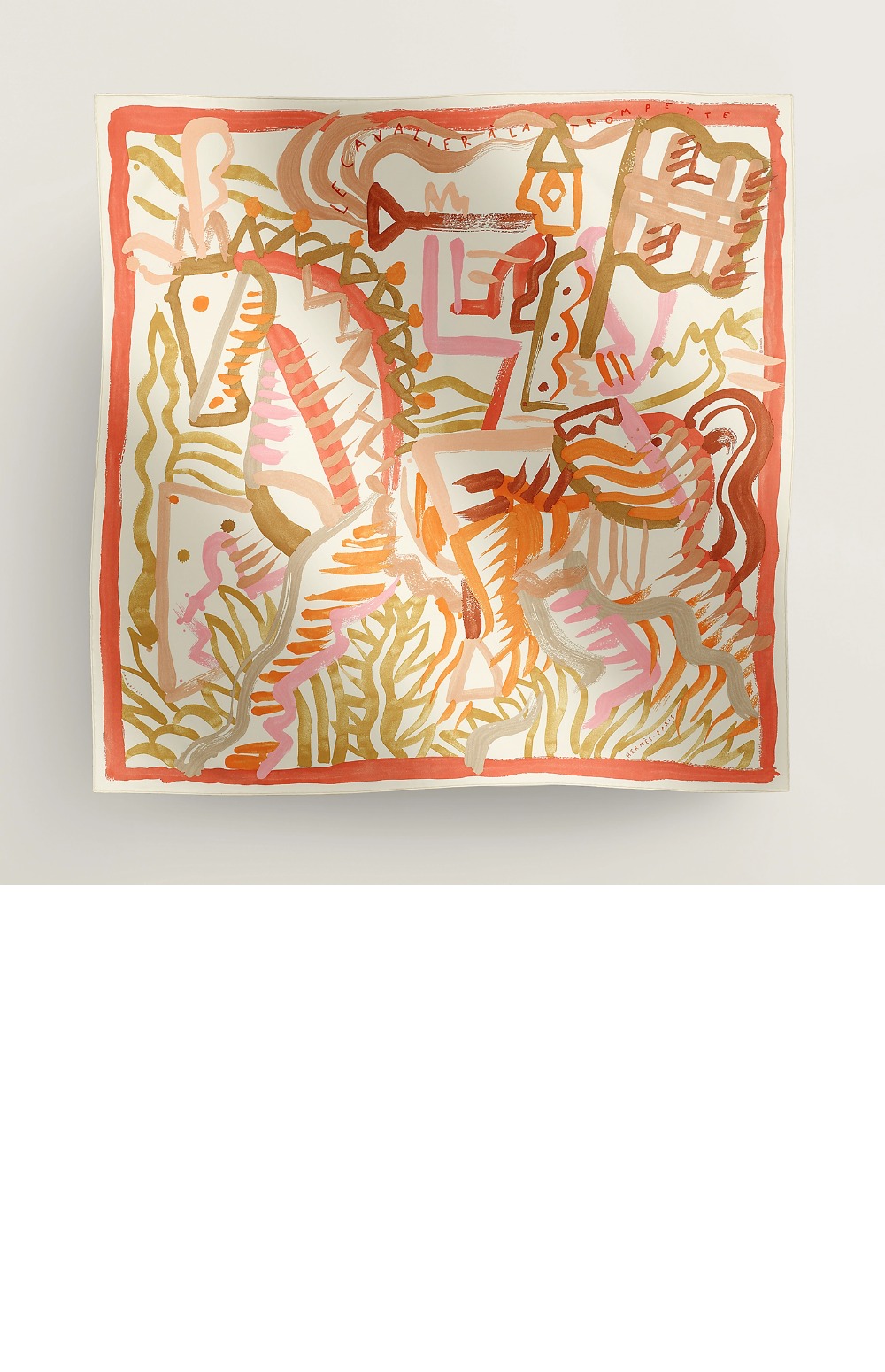 에르메스 Le Cavalier a la Trompette 스카프 90