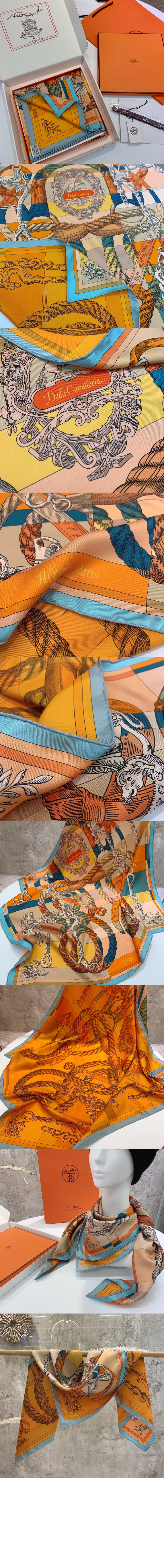 에르메스 Complication Equestre 스카프 90