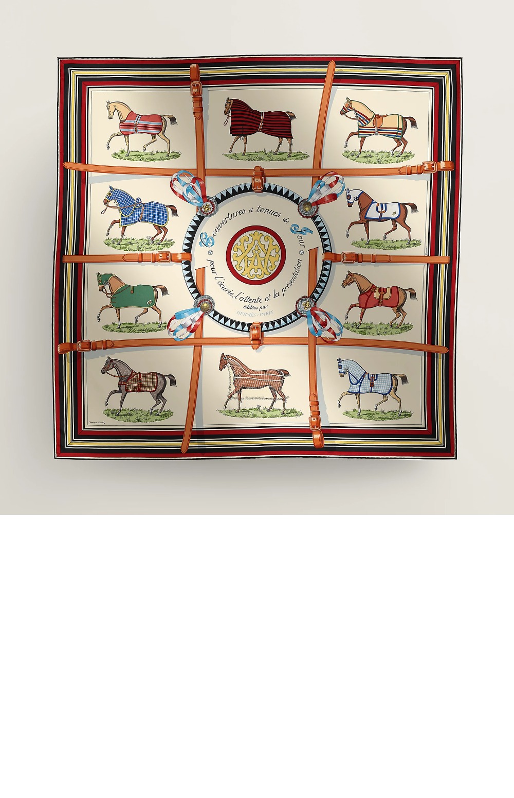 에르메스 Couvertures et Tenues de Jour 포에버 스카프 90