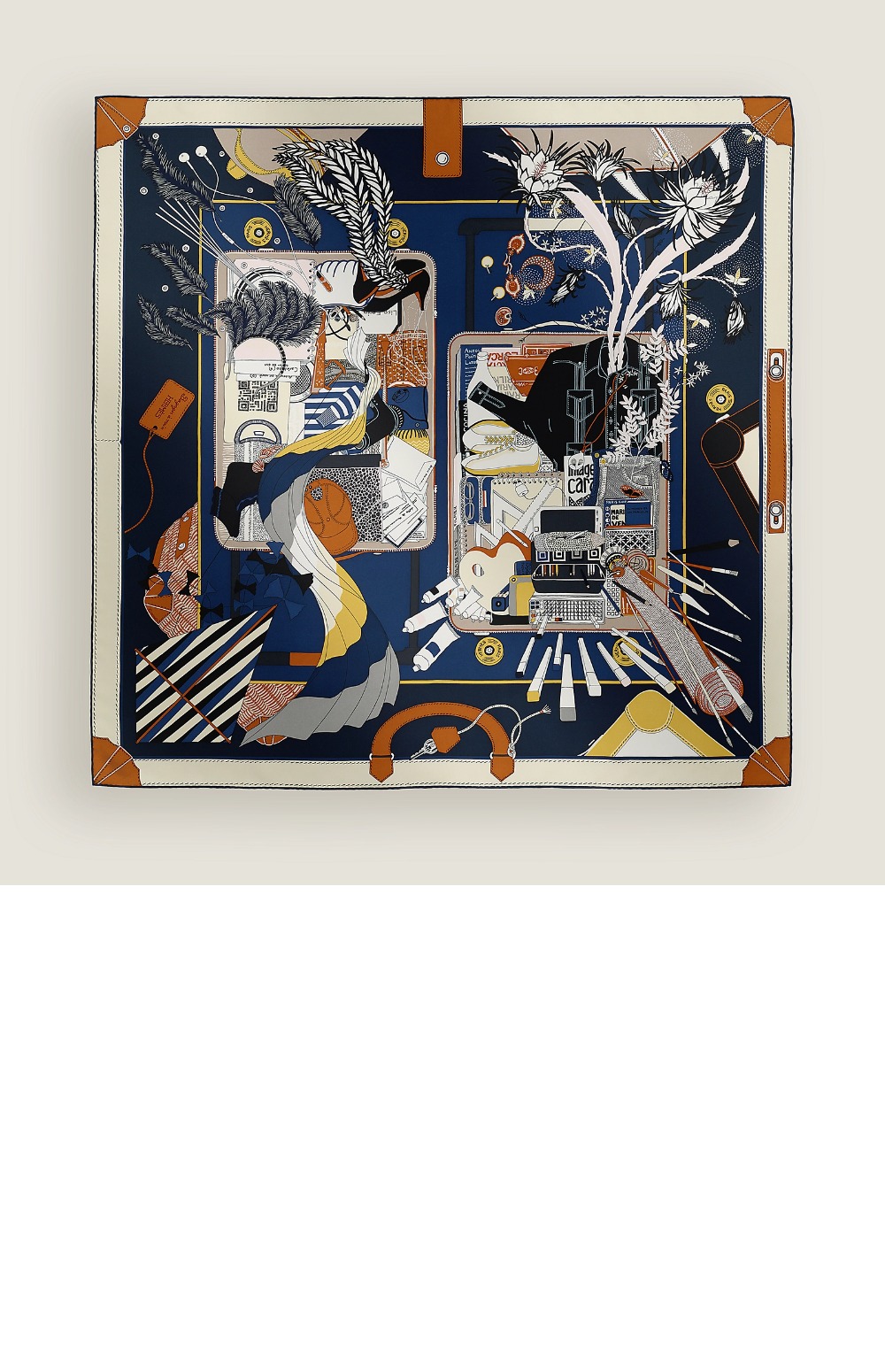 에르메스 Bagage a Main 스카프 90