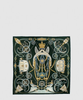 에르메스 Stately Wheels 스카프 90