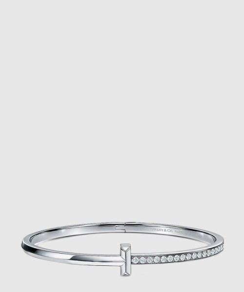 티파니앤코 T1 네로우 다이아몬드 힌지드 뱅글