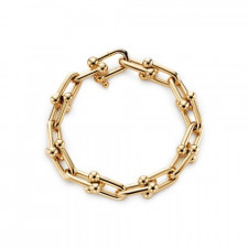 티파니앤코 라지 링크 브레이슬릿 골드