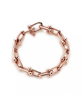 티파니앤코 라지 링크 브레이슬릿 로즈골드