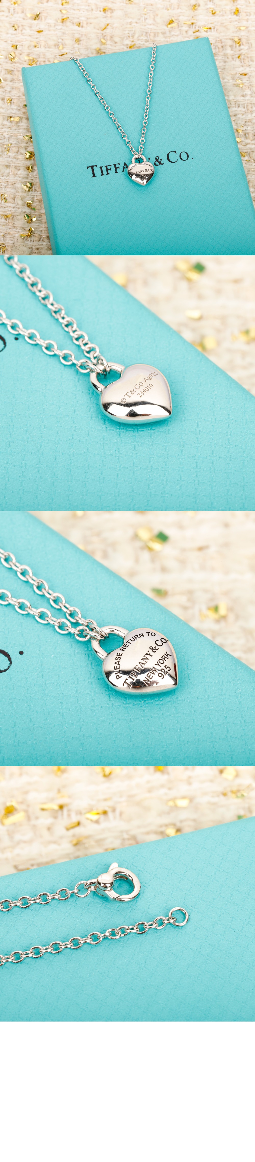 티파니앤코 풀 하트 토글 펜던트
